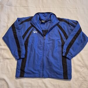 GK from Elite Sportswear Child Medium blue with black accent light jacket